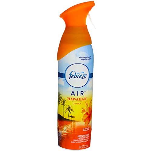 Febreze AIR, Hawaiian Aloha, 8. 8 oz Aerosol, 6/Carton