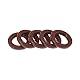 HEROFFIX Universelle Öldichtung TC Doppellippe W Stahlfeder Dichtungsring Rotierende Wellendichtung 17x25x4mm Hochdruck FKM Gummi Braun 5 Stück