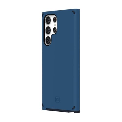 Incipio Duo Series Case for Samsung Galaxy S22 Ultra, 12-Ft. (3.7m) Drop Defence with Antimicrobial Protection - Dark Denim/Stealth Blue (SA-2020-DNM)