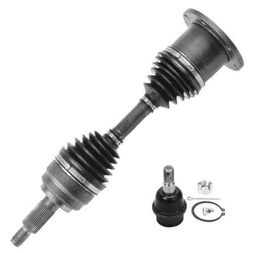 Image of Detroit Axle - 4WD Front CV Axle Lower Ball Joint for Ford F-150 F-250 Expedition Lincoln Navigator CV Axle Shaft Lower Ball Joint 1998 1999 Replacement