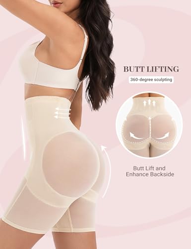 Shapewear for Women Tummy Control, Butt Lifting High Waisted Body Shaper Underwear Shorts Thigh Slimmer Girdles3