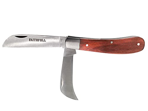 Faithfull FAICOUKNIFE Countryman Grafting Budding & Pruning Knife brown