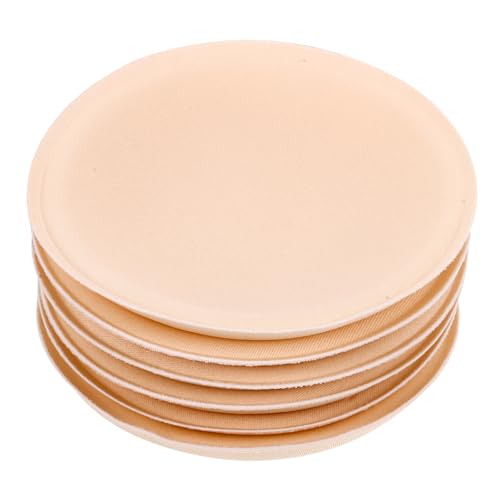 Gatuida 3 Pares de Almohadillas Redondas Diseño Natural y Confortable de Esponja Extraíbles, Color Beige para Mayor Comodidad para Sujetador Deportivo y Bikini