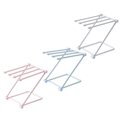 PLAFOPE Toallero Plegable Vertical para Colgar en Colores Variados 3 Piezas Material PP, Secado Rápido y Almacenamiento Conveniente Color Aleatorio Organizador de