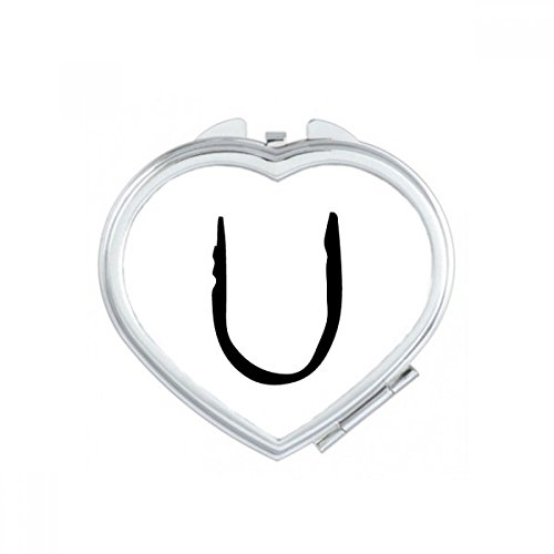 Miroir de poche grec Upsilon portable et compact pour maquillage au quotidien