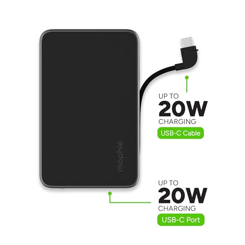 Batería portátil mophie Powerstation Plus Mini 5000 mAh para teléfonos y tabletas 5