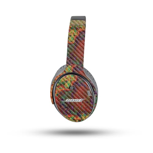 Image of MightySkins Carbon Fiber Skin Compatible with Bose QuietComfort 35 II Headphones - Rust | Protective, Durable Textured Carbon Fiber Finish | Easy to Apply, Remove, and Change Styles