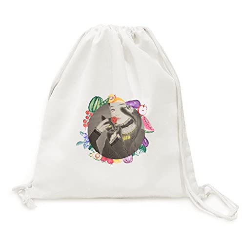 Sac en tissu pliable aquarelle chat noir pour vos courses bio au marché