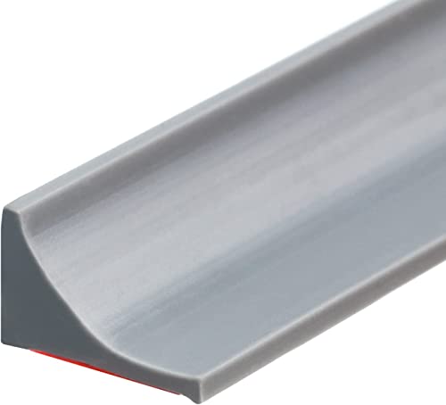 Image of Raycity Silicone Shower Threshold Water Dam Barrier, 67 Inch, Gray
