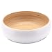 Produktbild Decorasian Bambusschale groß und rund  Chips Schale bzw. Bowl - Obstschale Bambus hochwertig seidenmatt lackiert  30cm weiß