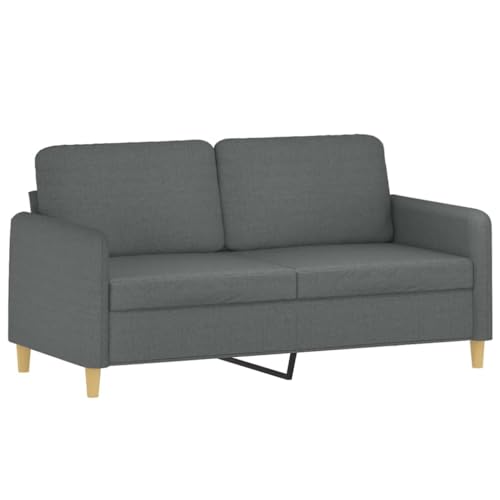 Gecheer 3-TLG. Sofagarnitur Polstersofa Loungesofa Couchsofa Gästesofa Sessel Couch Stoffsofa Sofa Wohnzimmersofa Couchgarnitur Sitzmöbel mit Kissen Dunkelgrau Stoff3202111 – Bild 5