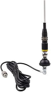 ZAXIDALER S327N 10m & CB Mobile Mount Antenna Kit with 3M RG58 Coaxial Cable with PL259 Plug,suitable for CB Radio and 10 meter Radio