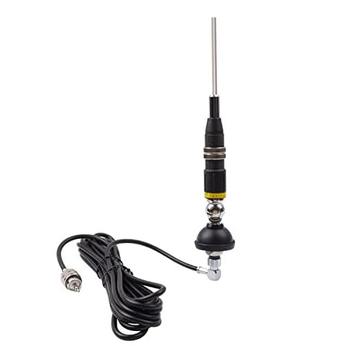 VECTORCOM - Kit de Antena de Montaje móvil de 10 m y CB con Cable coaxial 3M RG58 con Enchufe PL259, Apto para Radio CB y Radio S327N de 10 Metros