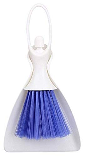 Kytaste Fiber Mini Dust Pan and Brush Set for Desktop Cleaning (24 x 11 x 4 cm, Multicolour) (B07M6L15Q6) Amazon Price History, Amazon Price Tracker
