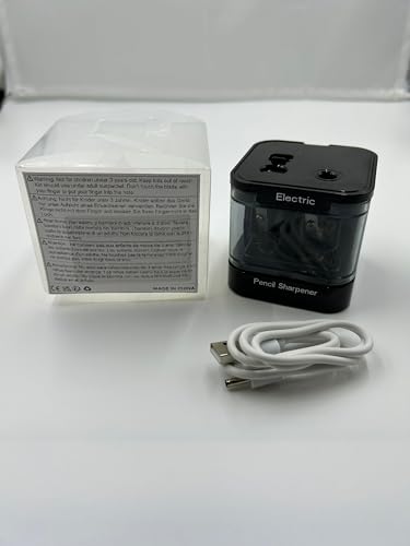 ARPDJK Temperamatite Elettrico Usb E A Batteria, Temperino Elettrico Doppio Foro Con Contenitore Per Bambini E Adulti, Automatico Pencil Sharpener Adatto Per Matite Colorate E 2b