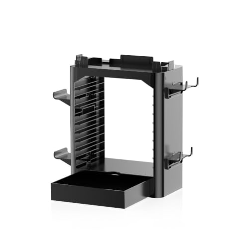 NiuLumea Soporte de almacenamiento multifunción para Nintendo Switch 2, capacidad para hasta 10 tarjetas de juego, material ABS, para diseño compacto de 27 x 24 x 7 cm, compatible con variantes de
