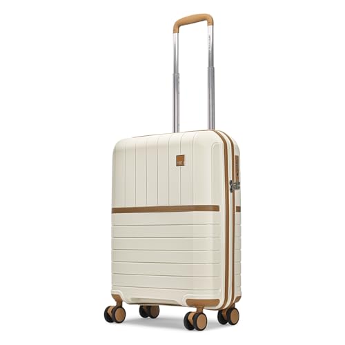 Image of VIP Classic Cabin-56 cm Small 8 Wheels Trolley Bag | Hard Luggage for Travel | 5 Years International Warranty (Off White)