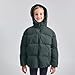 Girls Cute Puffy Down Jacket Fashion Hooded Winter Coat Kids Cold Weather Quilted Jacket Casual Warm Puffer Coats
