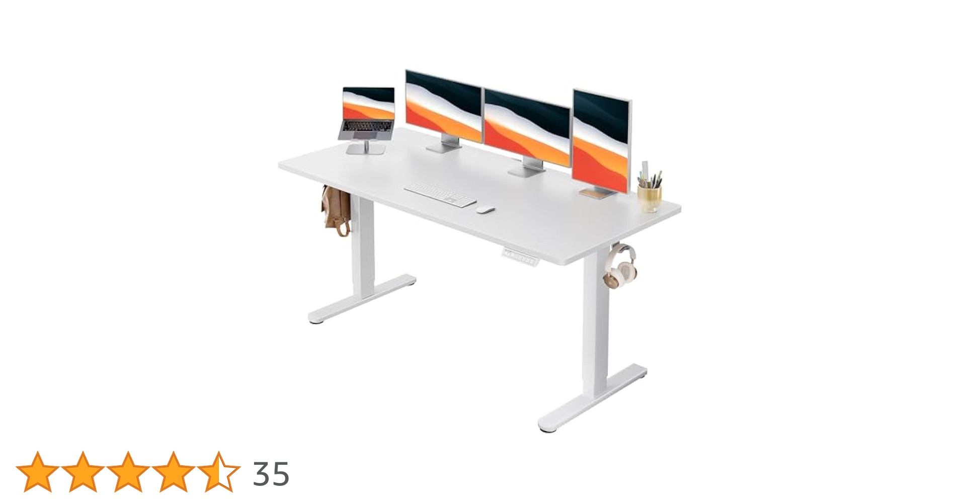 Amazon | ErGear 電動 昇降デスク 一枚板 スタンディングデスク