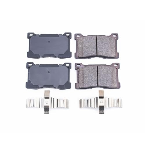 Image of PowerStop Front Brake Pads for Hyundai Equus 2012-16 | Kia K900 2015-17 - Z17 Ceramic Brake Pads with Installation Hardware, 17-1576
