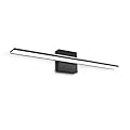 BRIVOLART Black Vanity Light Fixture, 24 Inch 14W Contemporary Matte Black LED Vanity Lights for Bathroom Bedroom Wall Lighting for Mirror(6000K)