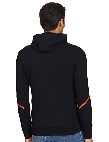 Image of Van Heusen Cotton Blend Men Sport Media Pocket Hooded Neck Hoodie - Ultra Soft, Breathable