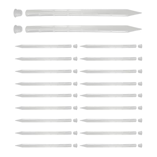 20 Stück Pflanzen-Belüftungsrohre – 24,9 cm Pflanzenbelüftung für Töpfe, kleine Topfpflanzenbodenbelüfter, Spikes Sticks verbessern die Belüftung für Tomaten, verhindern Belüftungsstäbe für Gemüse
