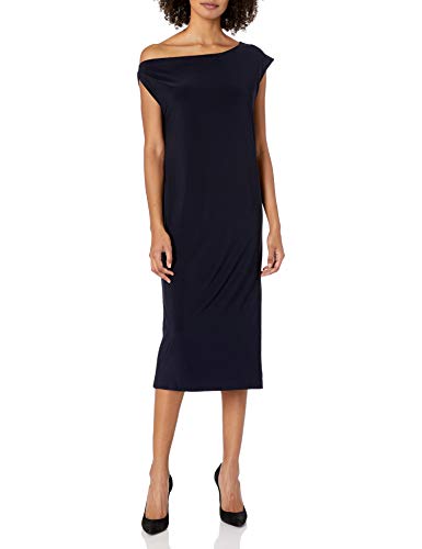 Norma Kamali Women's Drop Shoulder Dress, Midnight, S