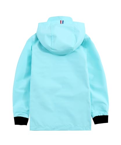 Image of Hiheart Boys Girls Waterproof Hooded Jackets Cotton Lined Rain Jackets