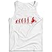 lepni.me Canottiera da Uomo Evoluzione del Motocross Equipaggiamento per Moto da Bicicletta Sporca Abbigliamento da Corsa (4XL Bianco Rosso)