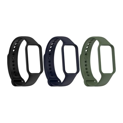 [LICHIFIT] Xiaomi Band 8 Active/Redmi Smart Band 2�p�o���h �x���g �ւ��o���h �V���R���� �_�炩�� �ʋC�� �ϋv�� �X�|�[�c�o���h �A�N�Z�T���[ �i�u���b�N�{�_�[�N�u���[�{�_�[�N�O���[���j