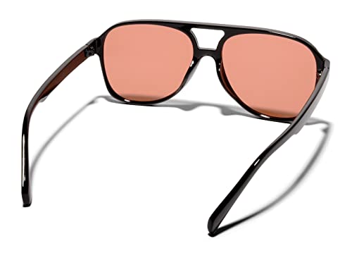 ShadyVEU Retro Large Brown Amber Lens Vintage Squared 70s Oversized Classic Trendy Plastic Pilot Sunglasses2