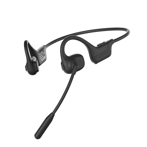 MZRAN Cuffie da ufficio con tecnologia avanzata di riduzione del rumore a lunga durata della batteria per comunicazioni professionali Cuffie per chiamate comode a orecchio aperto