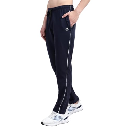 Image of BLUE STAR SHARK Mens's Cotton Piping Track Pant Lower