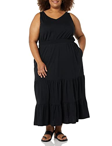 Amazon-Essentials-Womens-Sleeveless-Elastic-Waist-Summer-Maxi-Dress-Available-in-Plus-Size