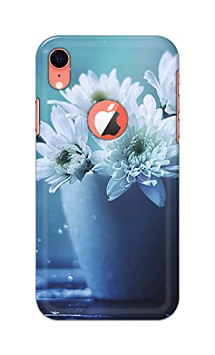 Image of PRINTFIDAA Flowers in The Glass On The Table Printed Designer Hard Back Case Cover for Apple iPhone XR Logo (6.1 inch), A2105, A1984, A2107, A2108 -(SF) MVN1002