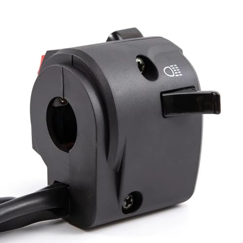 Commodo moto gauche 22mm tout-en-un avec commande de phare antibrouillard
