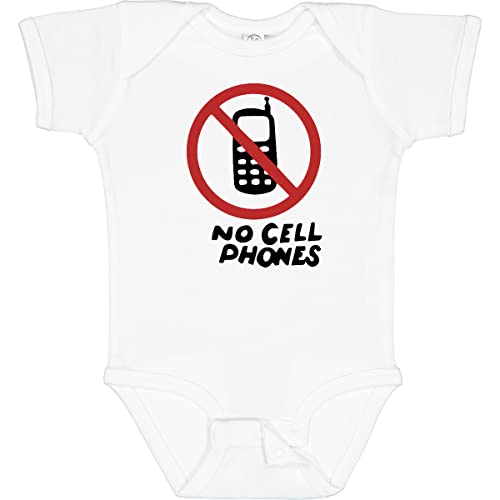 inktastic No Phones Baby Bodysuit