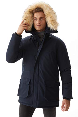 Molemsx Mens Vegan Down Long Parka