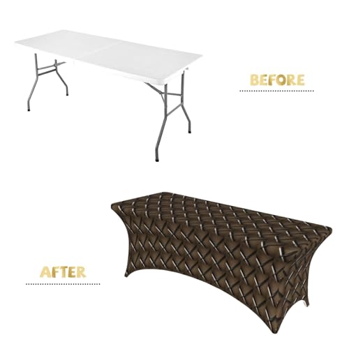 Nappe rectangulaire élastique imprimé samouraï pour table de banquet - 5