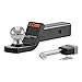 CURT 45141 Trailer Hitch Ball Mount with 2-Inch Trailer Ball & Hitch Lock, Fits 2-Inch Receiver, 7,500 lbs. GTW, 2-Inch Drop