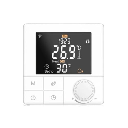 Termostato WiFi programable Warmcoin W40 blanco, 16 A 230 V. Diseño moderno combinado con la máxima comodidad de uso. Adecuado para todas las estaciones eléctricas (alfombrillas de calefacción