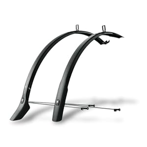 SKS GERMANY Velo 42 URBAN Set 28" Schutzblech-Set inkl. Streben (Spritzschutz für City- und Trekkingräder, für Reifenbreite 28-38 mm, Winkelbefestigung, inkl. Streben mit ESC-System)