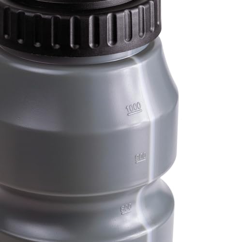 Image of Cannon Sports 1 Liter Sports Water Bottle, BPA-Free, 34 Oz Capacity, Large Mouth, 2 lids (Straw and Squeeze), Great For Helmet Sports Such As Hockey, Lacrosse, Football, Boxing (Gray)