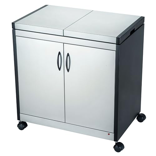 Teknix TK2HOSTIX Electric Hostess Trolley Heated Food Warming Trolley with Sliding Lid & Glass Dishes