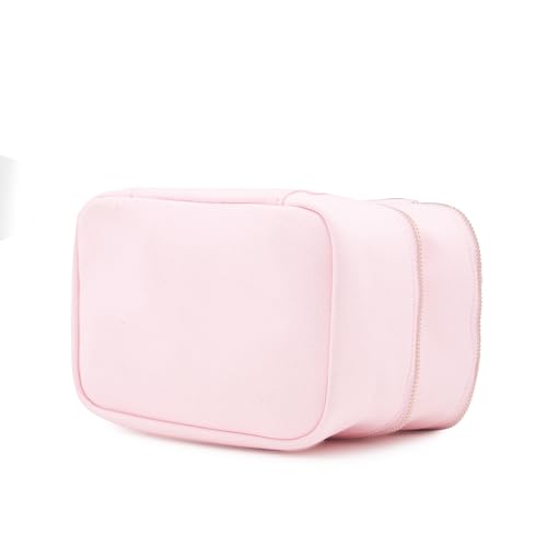 Image of Caprese Keats Large Vanity Case | Stylish & Spacious Travel Vanity Bag for Women with Secure Zip Closure | Ideal for Casual Outings or Special Events (Pink)