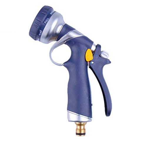 YOUJIAA Water Guns High Pressure Adjustable Nozzles Spray Gun for Garden Plant Watering & Car Washing (Blue, 13 * 14.5cm)