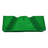 Jotekonoby Bohrer-Schärfvorrichtung, manuelles Schärfwerkzeug für Schleifmaschinen, 118° und 135° Winkelpräzision, dauerhafte hochdichte Polymer-Konstruktion (grün 118°)