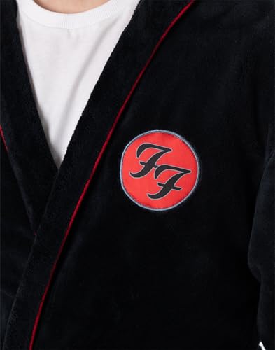 Albornoz Foo Fighters negro un regalo original de ropa para casa 4