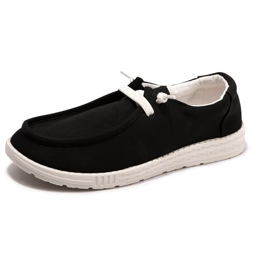 Image of Women's Canvas Slip On Loafers Fashion Outdoor Casual Flat Sneakers
